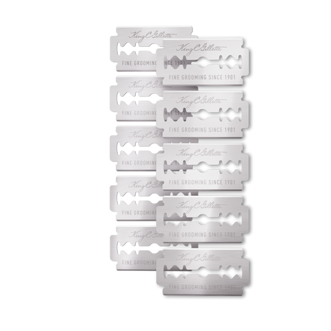 King C. Gillette Double Edge Safety Razor Refill Blades (10 Count)